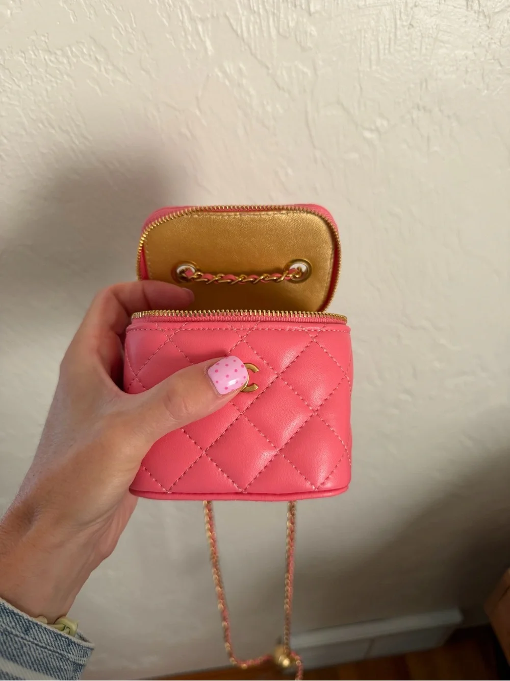 Inspired micro vanity bag